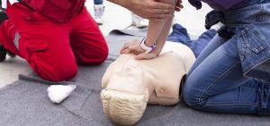 First aid training detail